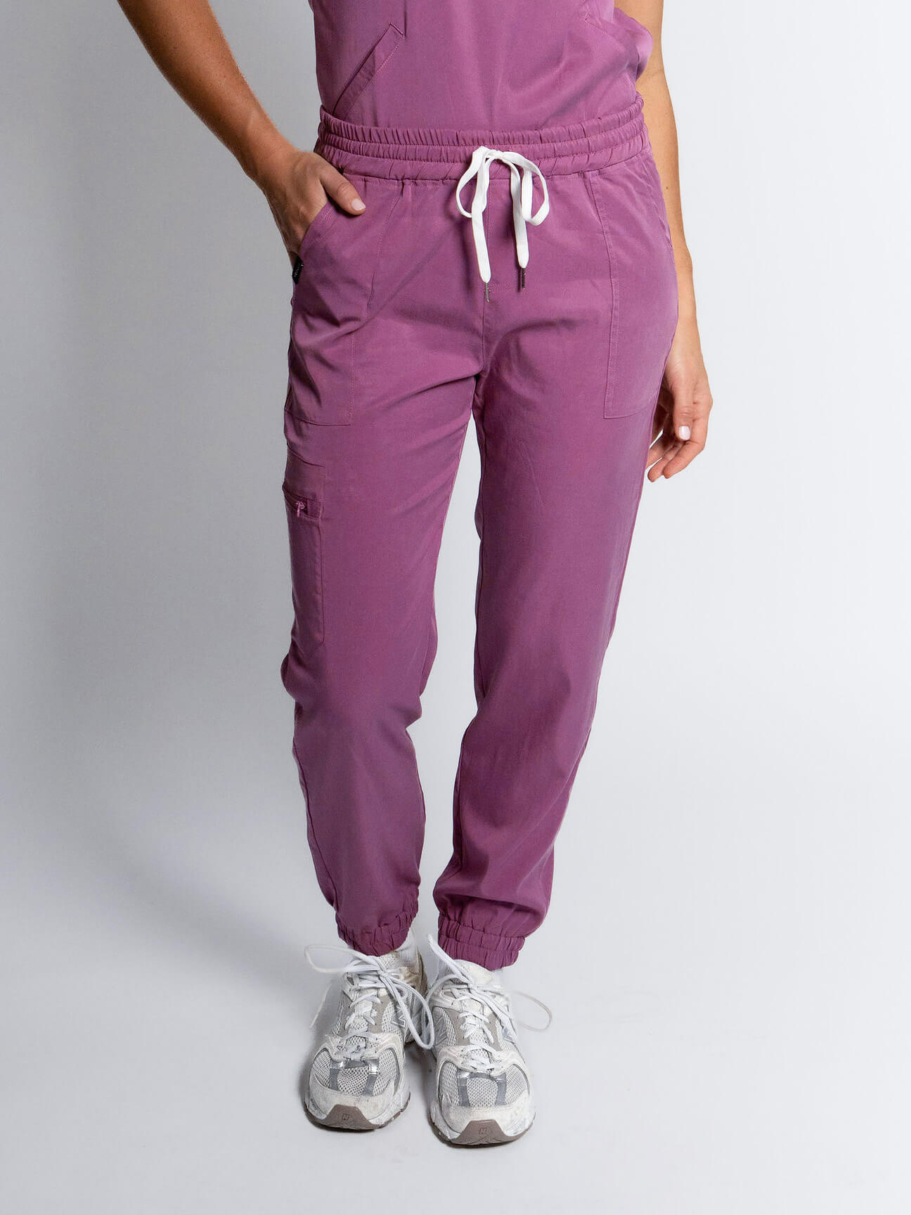 Mulberry Purple Jogger Scrub Pants