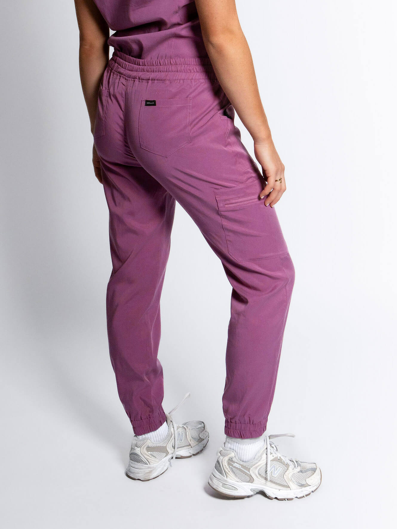 Mulberry Purple Jogger Scrub Pants