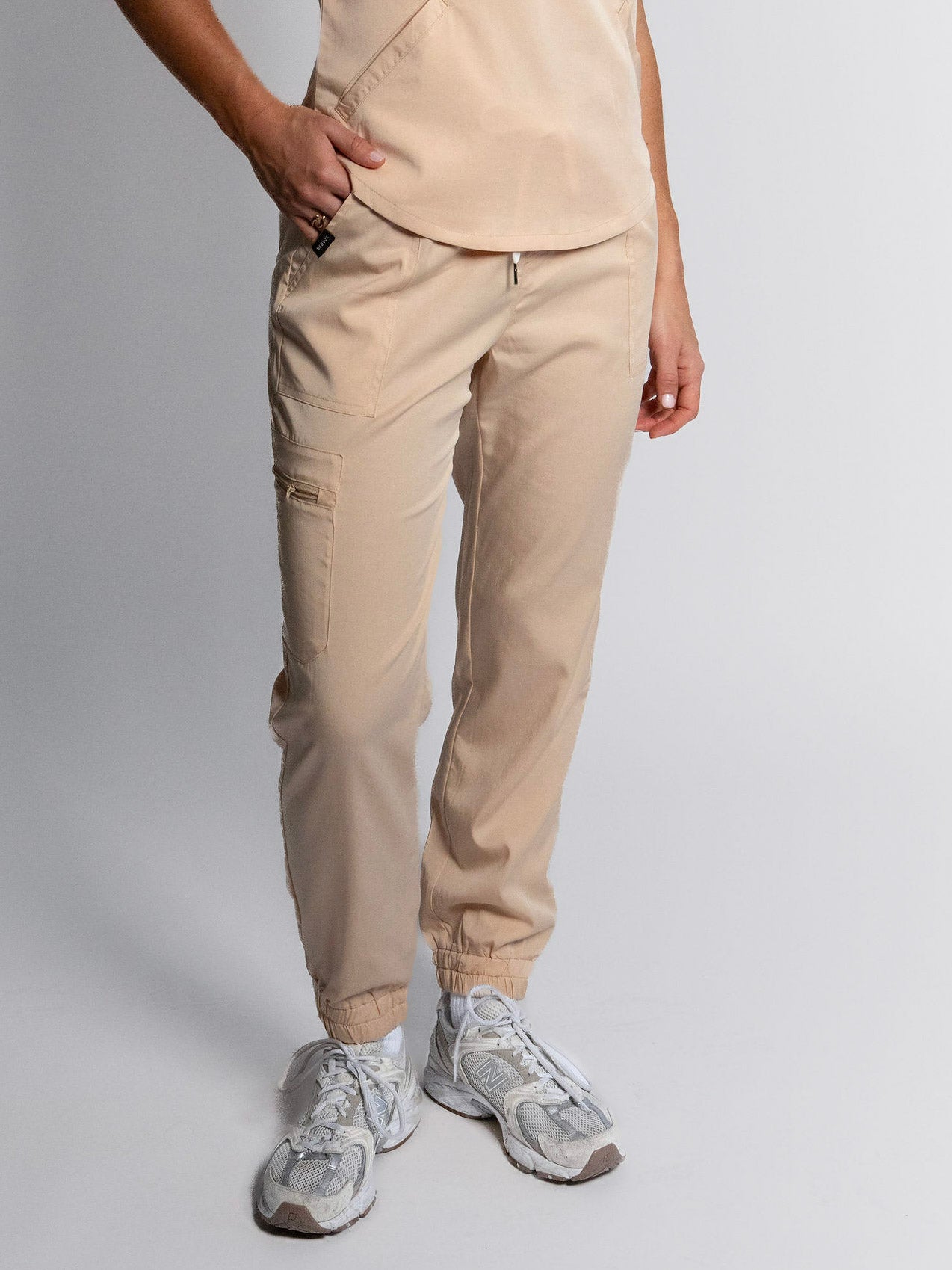 Oat Milk Jogger Scrubs Pants