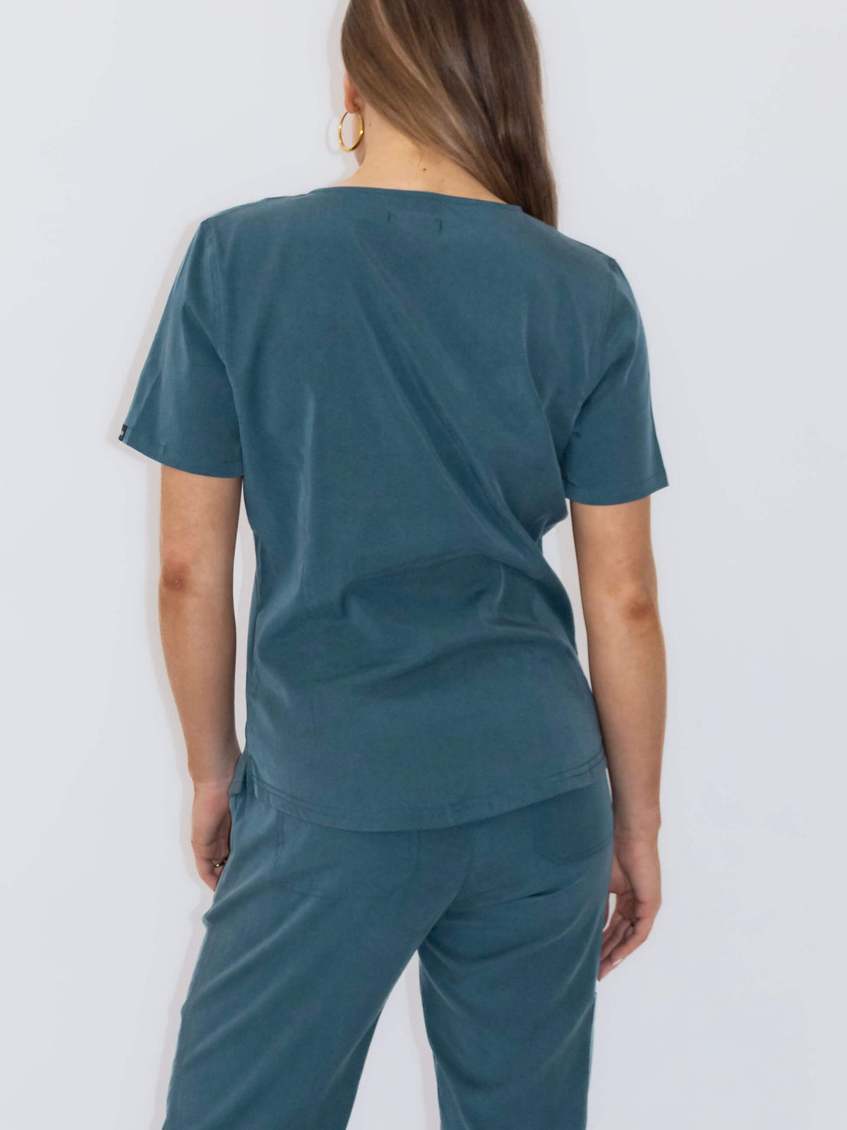 Women's Lyocell Scrub Top- Deep Teal | Medlux