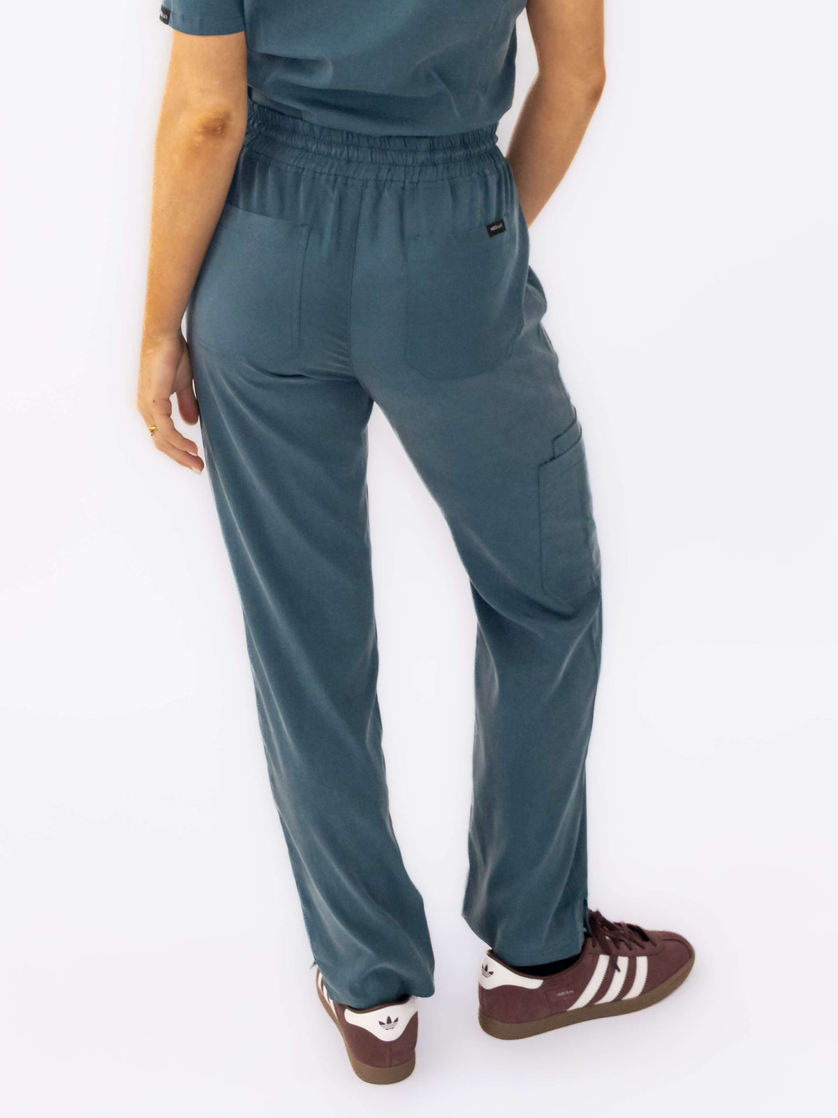 Women's Lyocell Straight Leg Scrub Pants- Deep Teal | Medlux